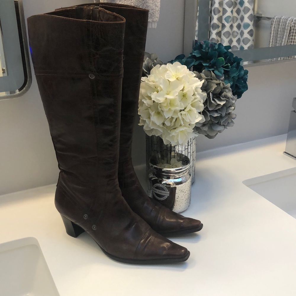 Italian leather boots